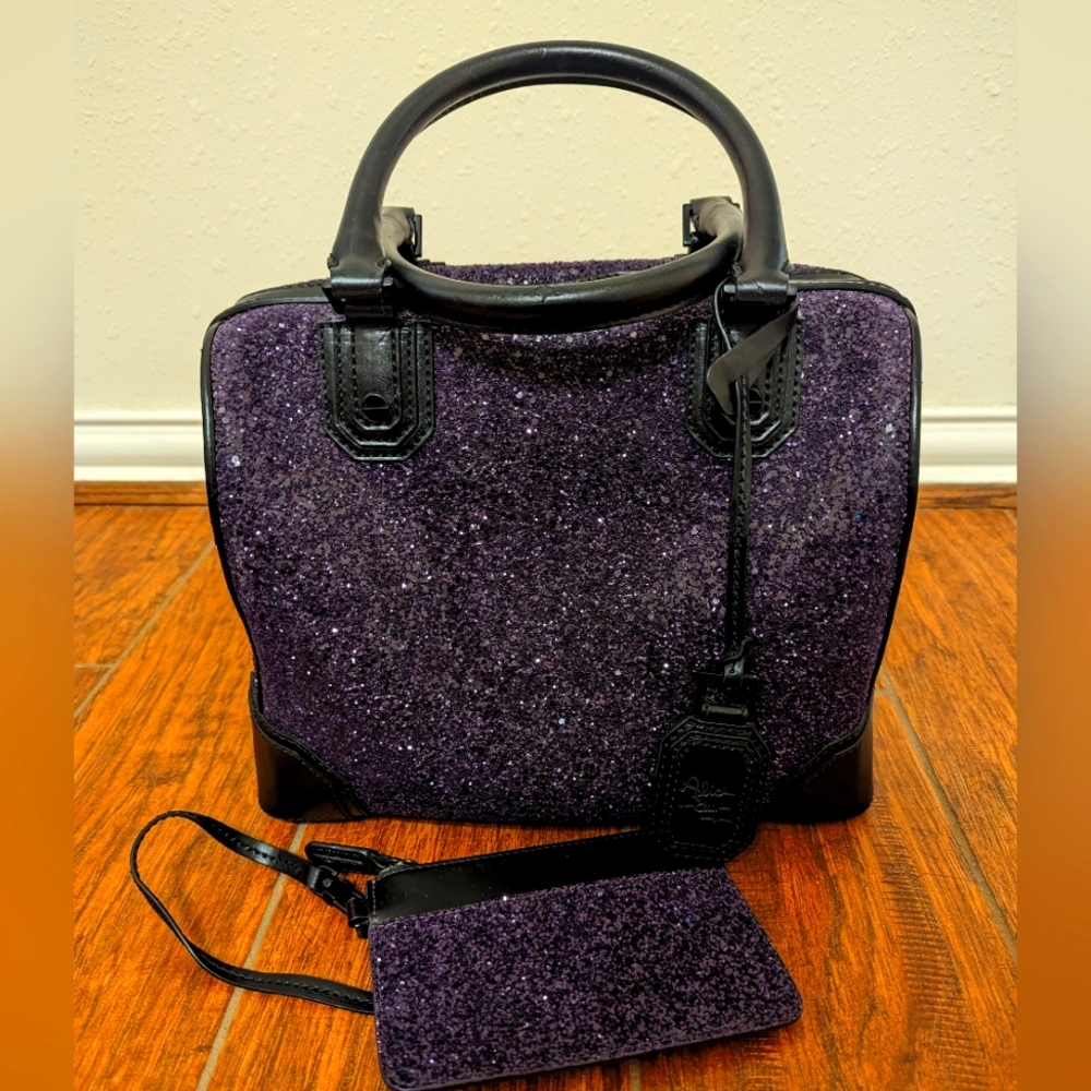 Alice and Olivia Glitter Sample Sale Purse